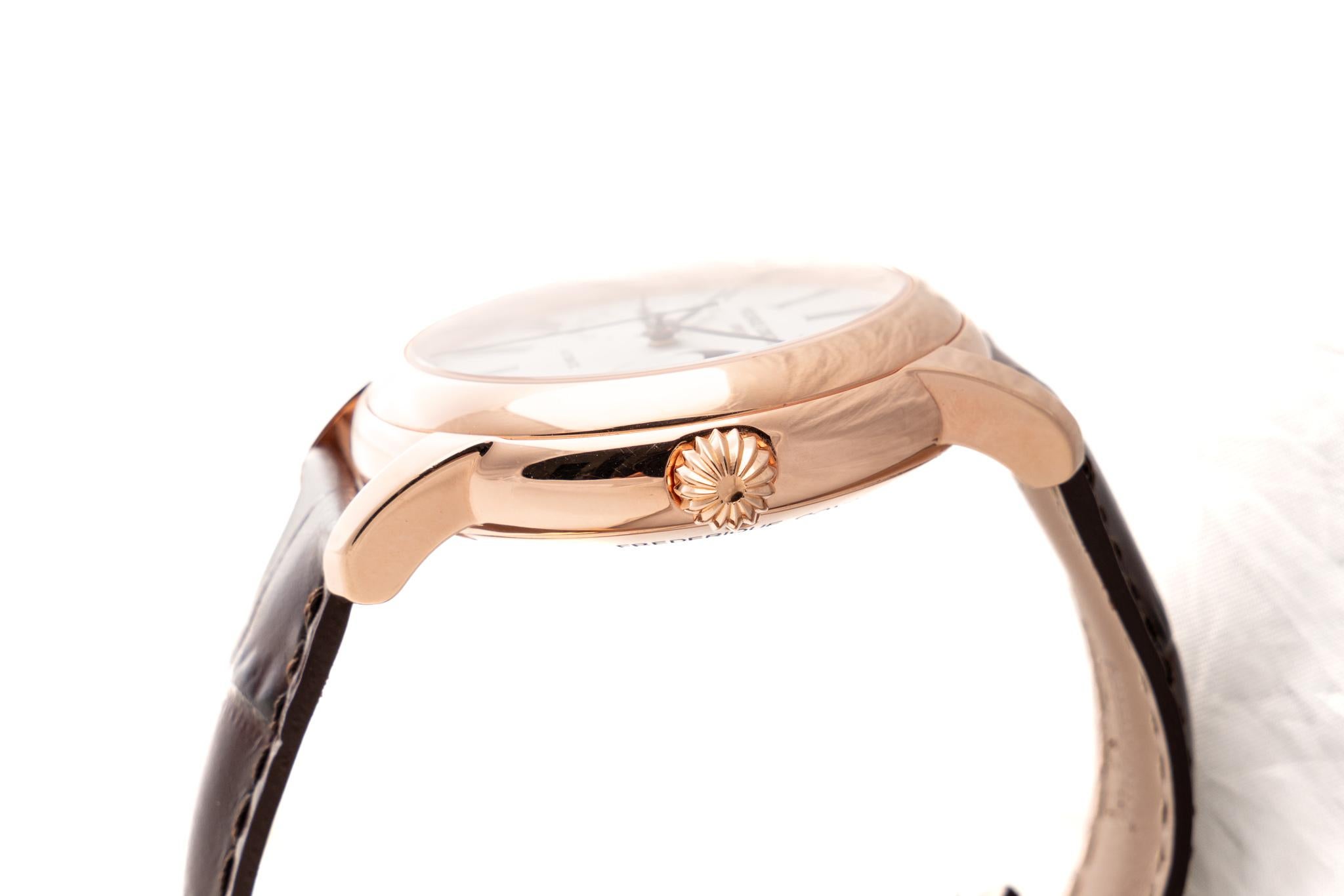 Frederique Constant Manufacture Classic Moonphase 42 Rose Gold Plated FC712MS4H4 For Sale 3
