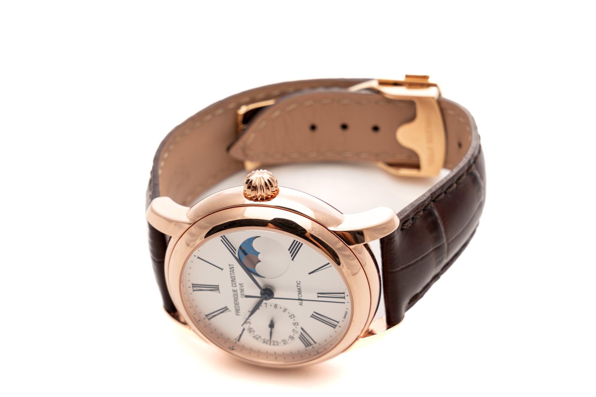 Frederique Constant Manufacture Classic Moonphase 42 Rose Gold Plated FC712MS4H4 For Sale 1