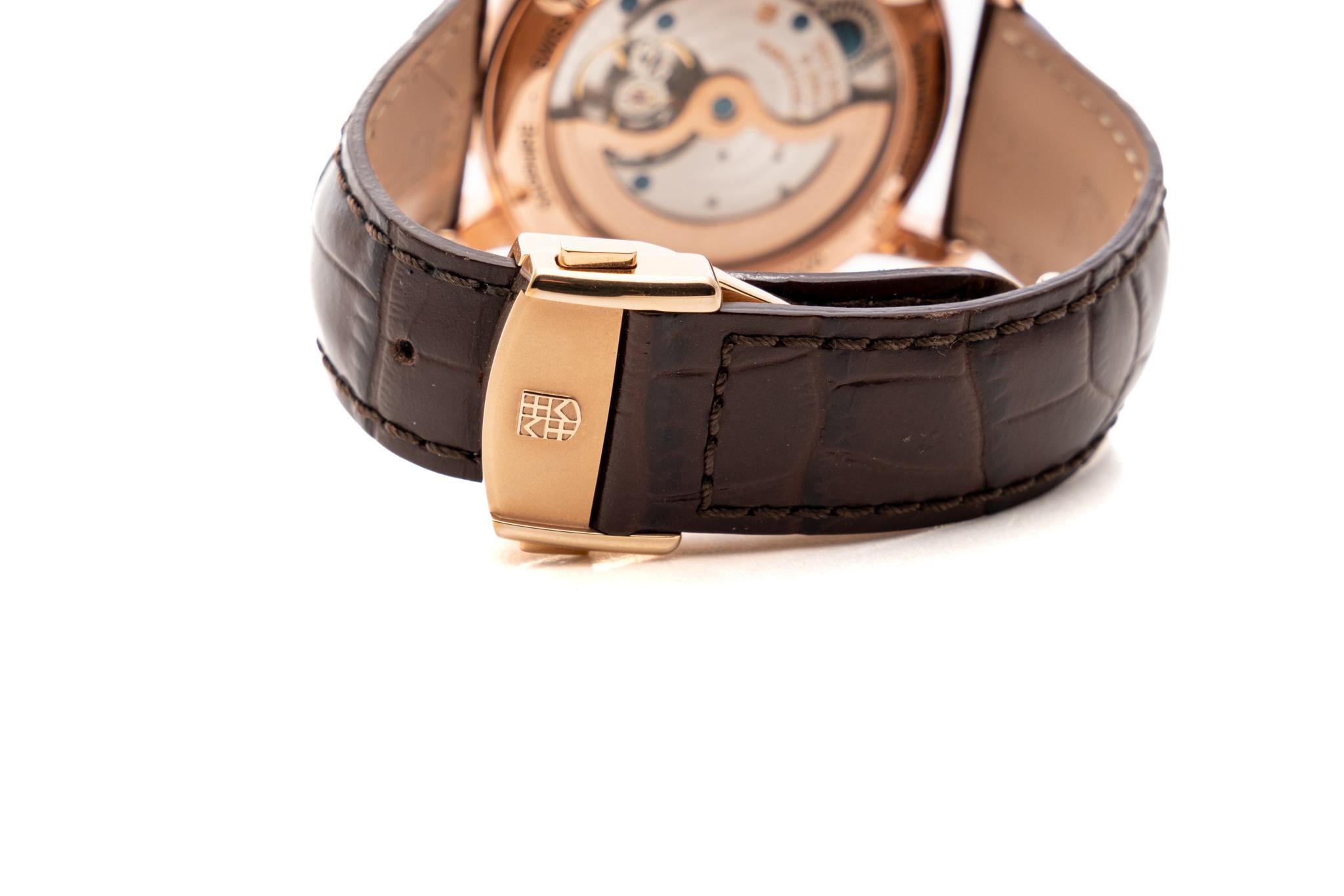 Frederique Constant Manufacture Classic Moonphase 42 Rose Gold Plated FC712MS4H4 For Sale 2