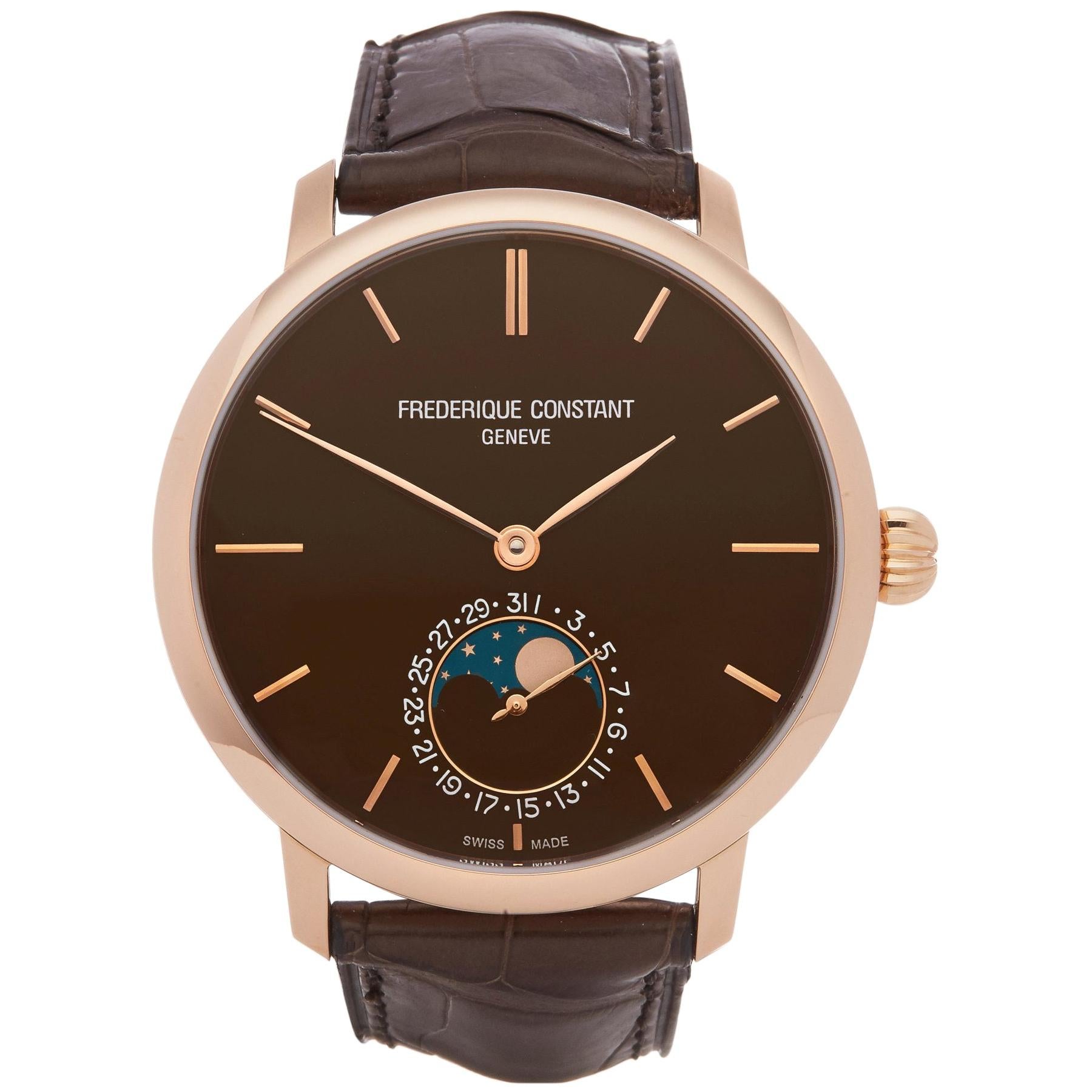 Frederique Constant Moonphase Ultra Thin FC-705X4S9 Men
s Rose Gold Watch