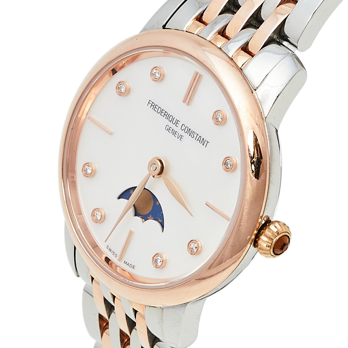 Frederique Constant Mother Two-Tone Stainless Steel Women's Wristwatch 30 mm 1
