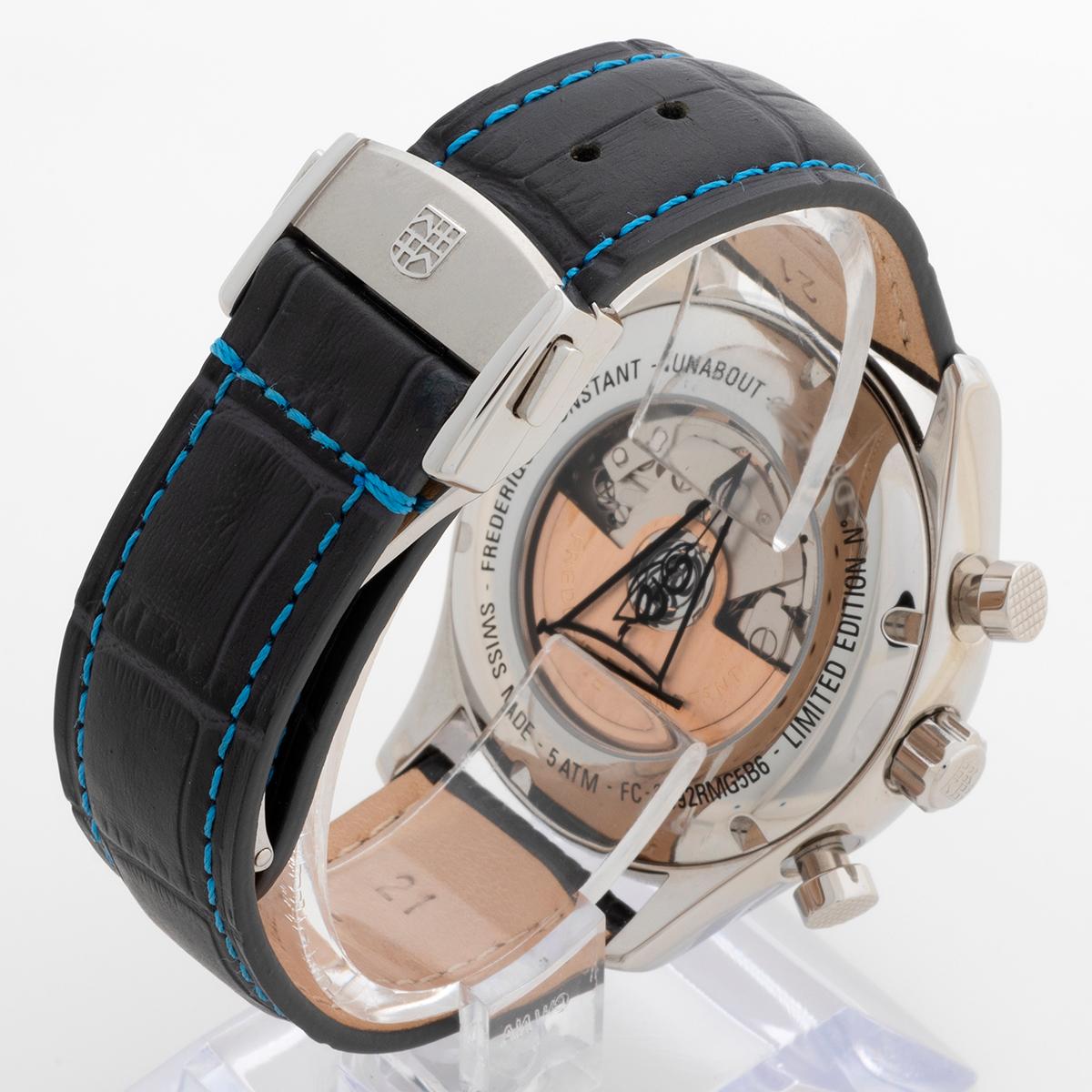 Frederique Constant Runabout Chronograph, Limited Edition, Ref FC392RMG5B6 In Excellent Condition In Canterbury, England