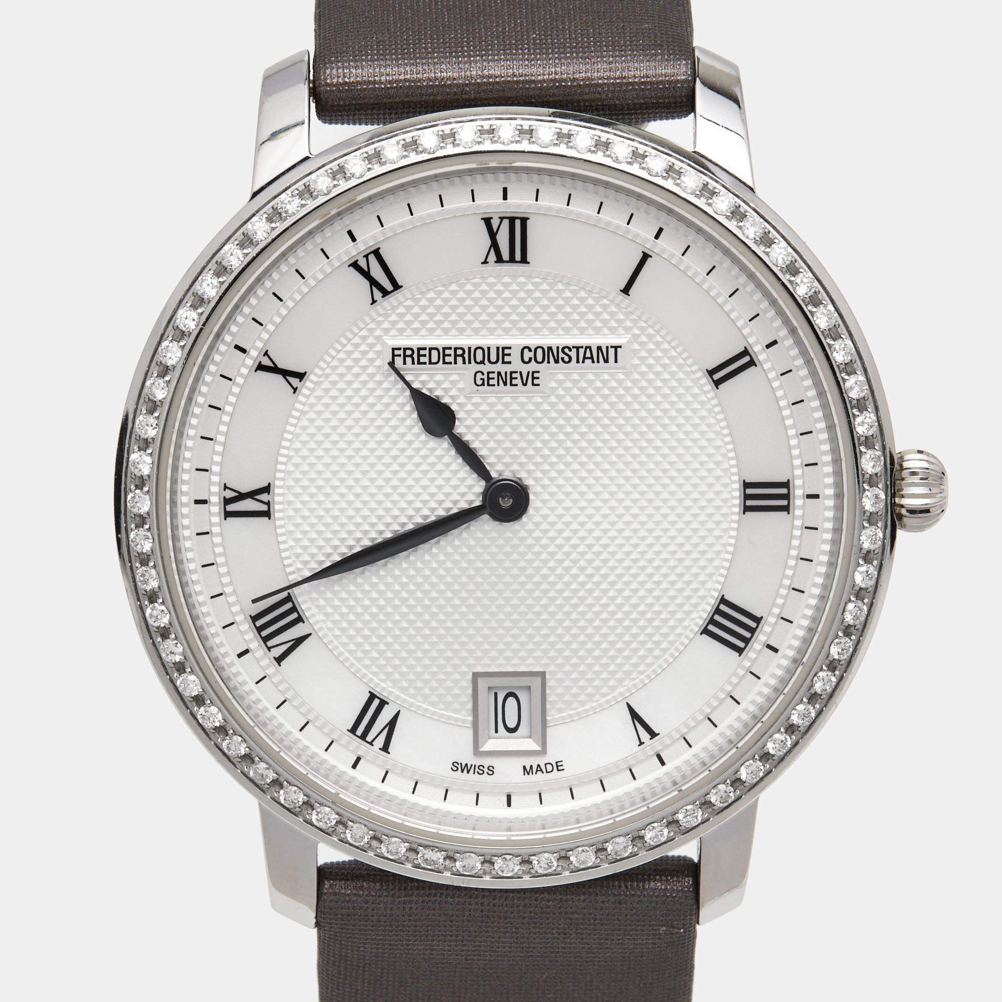 The charm of a finely crafted wristwatch accompanies the wearer through the years and to any occasion they have a date for. It is this charm, infused with timeless luxury, that makes this authentic Frederique Constant wristwatch such an incredible