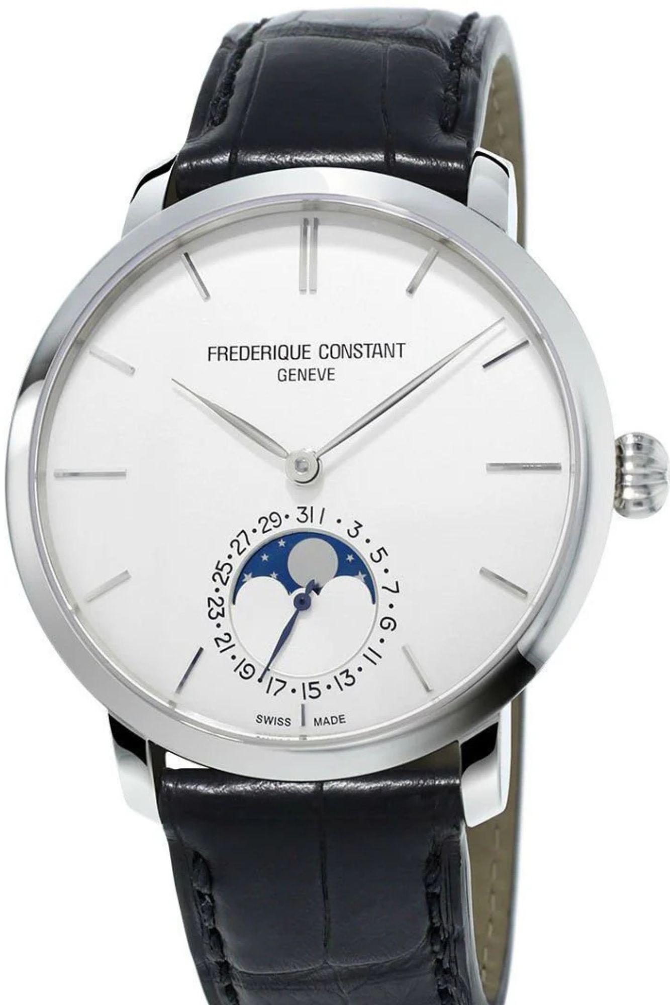 FC705S4S6 Frederique Constant : Elegance exquise et maîtrise artisanale Offrez-vous le summum du luxe avec la Frederique Constant FC705S4S6. Ce magnifique garde-temps est doté d'un boîtier en acier inoxydable de 42 mm qui rayonne de sophistication.