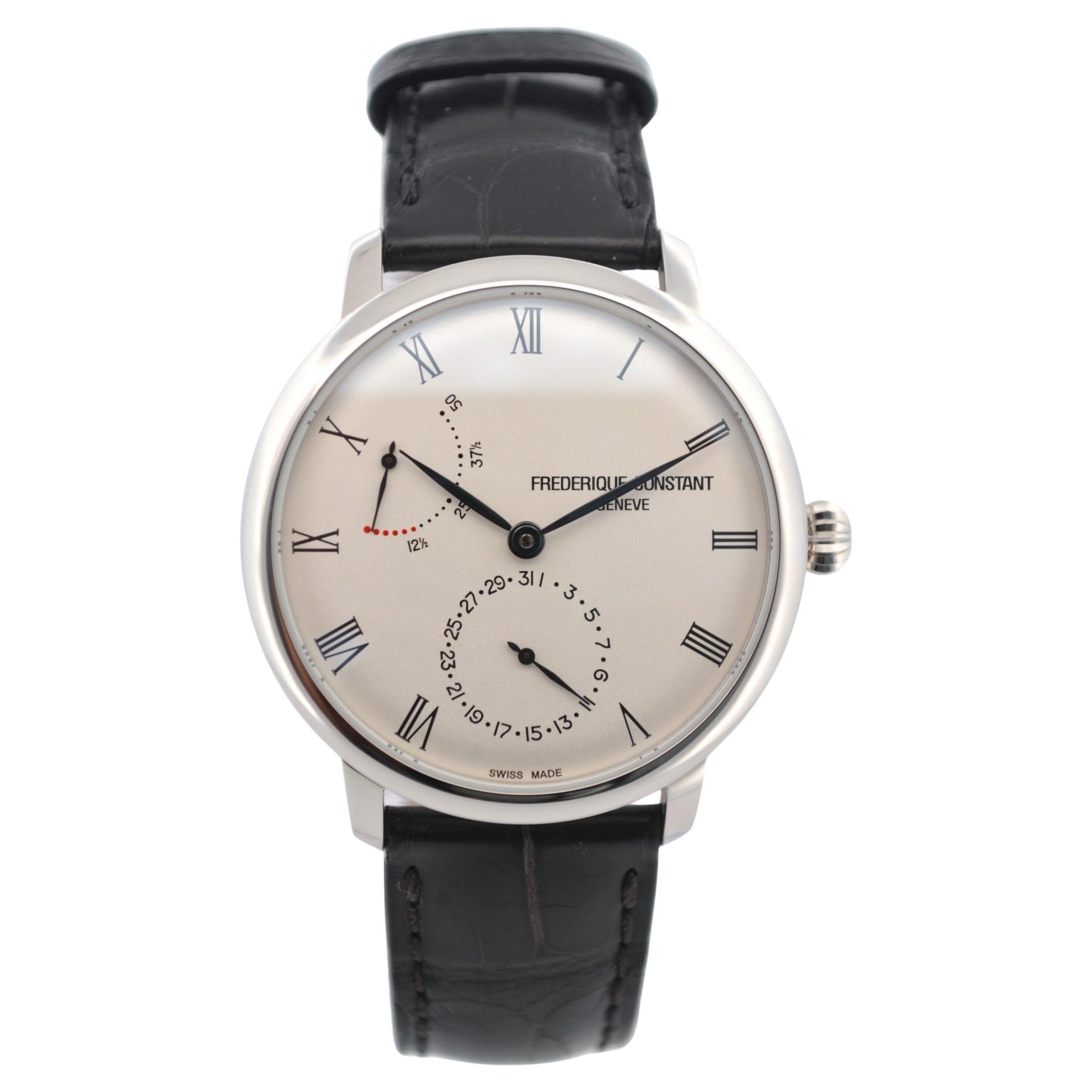 Frederique Constant Slimline Power Reserve 40mm Acier Full Set 2025 Ref : FC-723W
