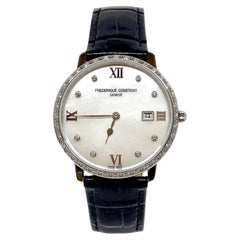 Frederique Constant Slimline Quartz Diamond Watch, FC-220MPWD3SD6