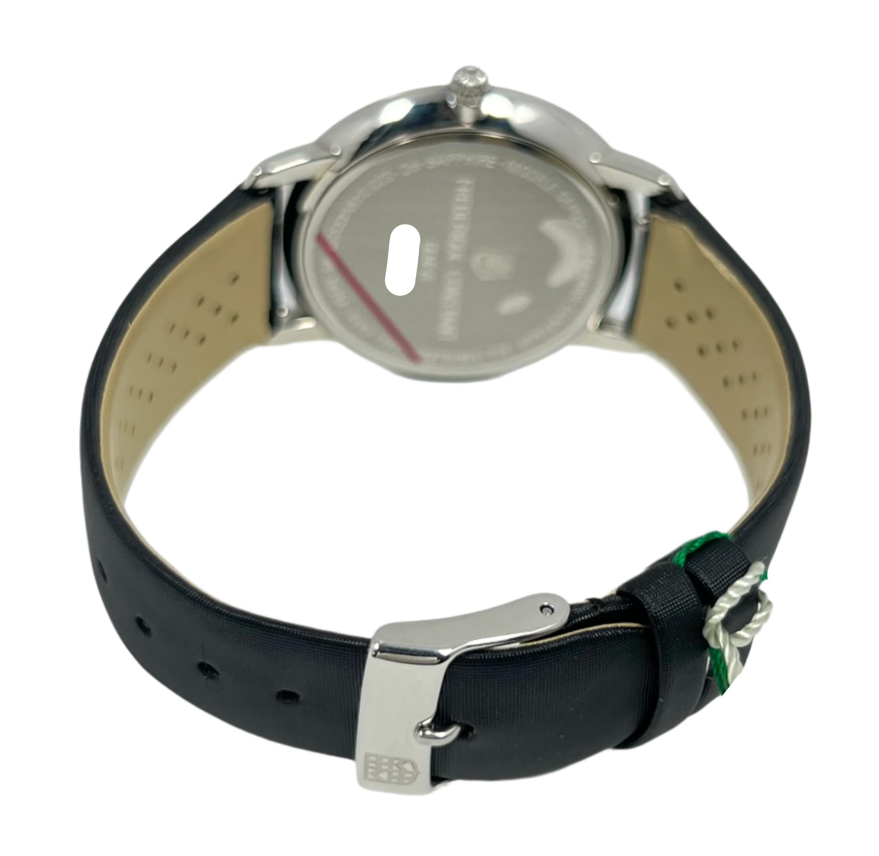 Frederique Constant Stainless steel Slimline Wristwatch Ref FC220B4SD36 In New Condition For Sale In North Miami Beach, FL