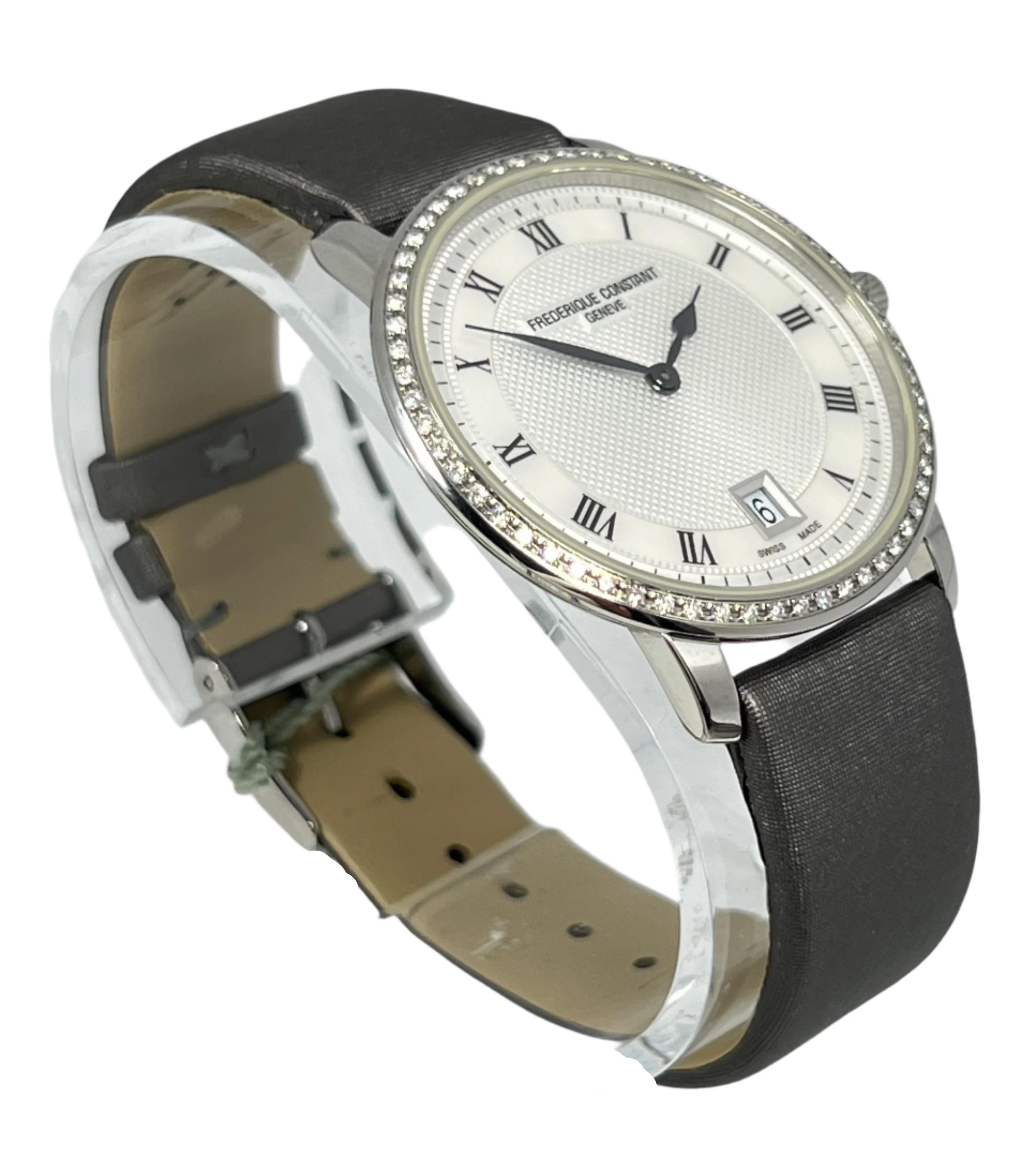 FC220M4SD36 Frederique Constant: Exquisite Elegance and Masterful Craftsmanship Indulge in the epitome of luxury with the Frederique Constant FC220M4SD36. This stunning timepiece features a 37 mm Stainless steel case that radiates sophistication.