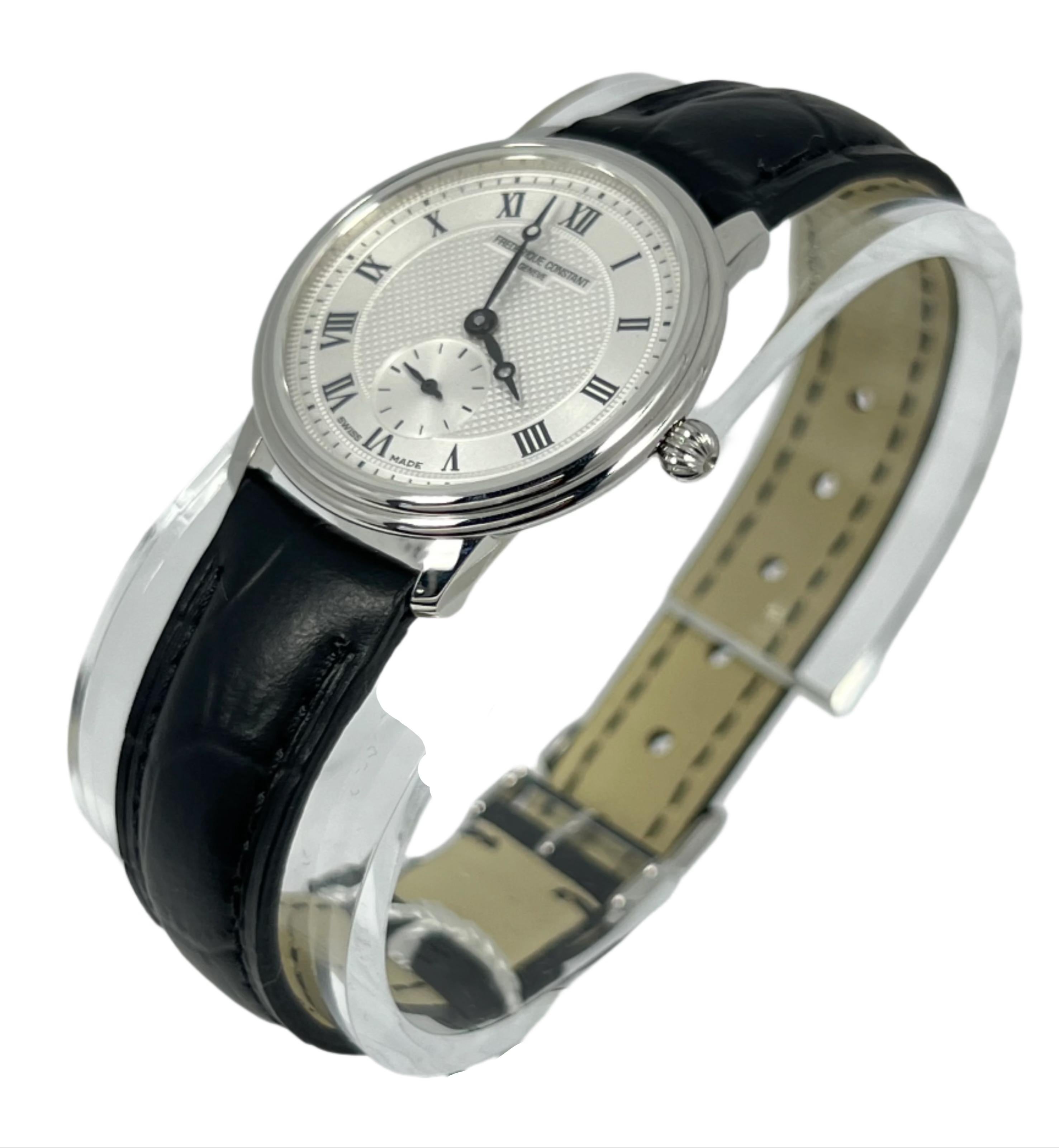 Modern Frederique Constant Stainless steel Slimline Lady's Wristwatch Ref FC235M1S6