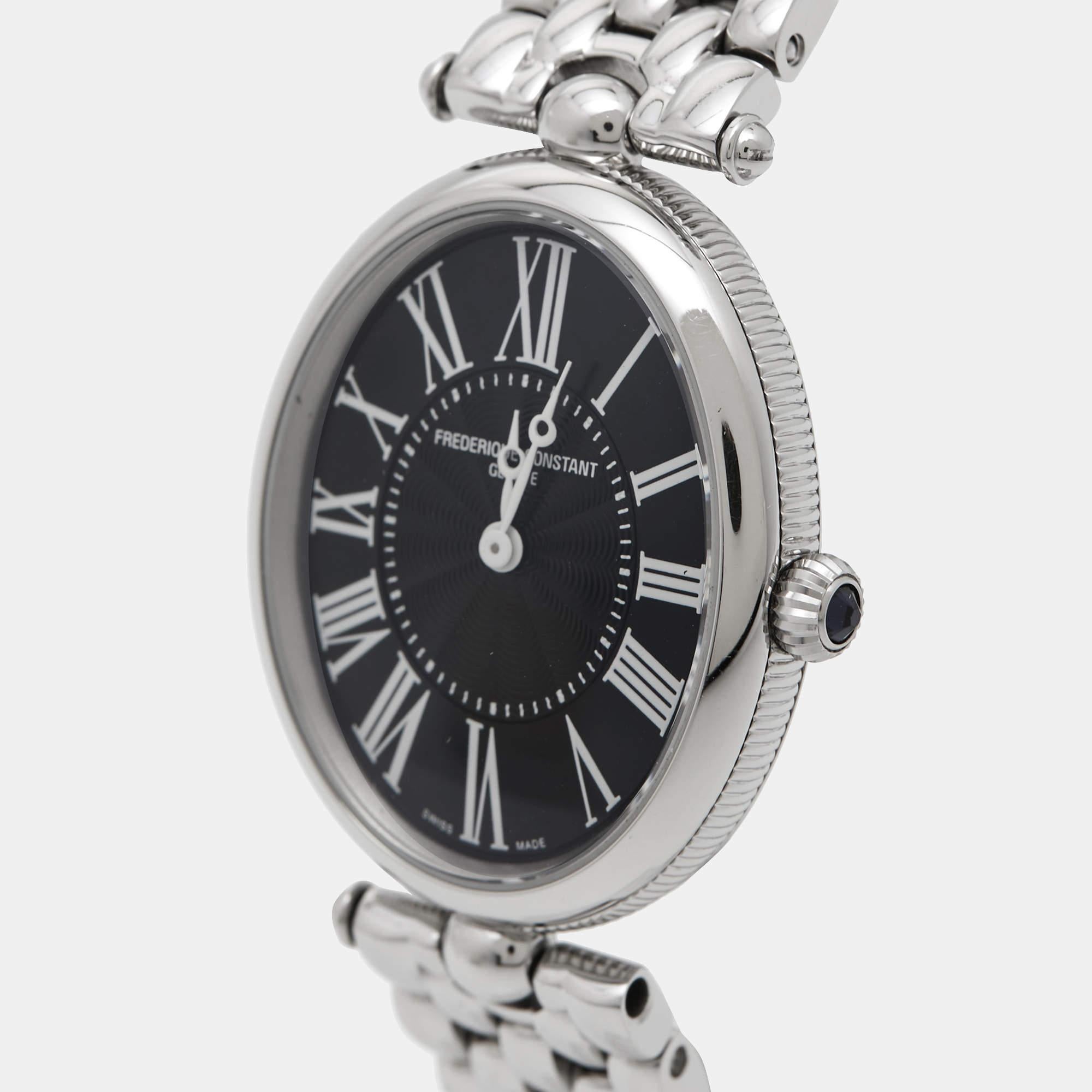 Frederique Constant Stainless Steel Classics Art Deco Women's Wristwatch 25 mm 1