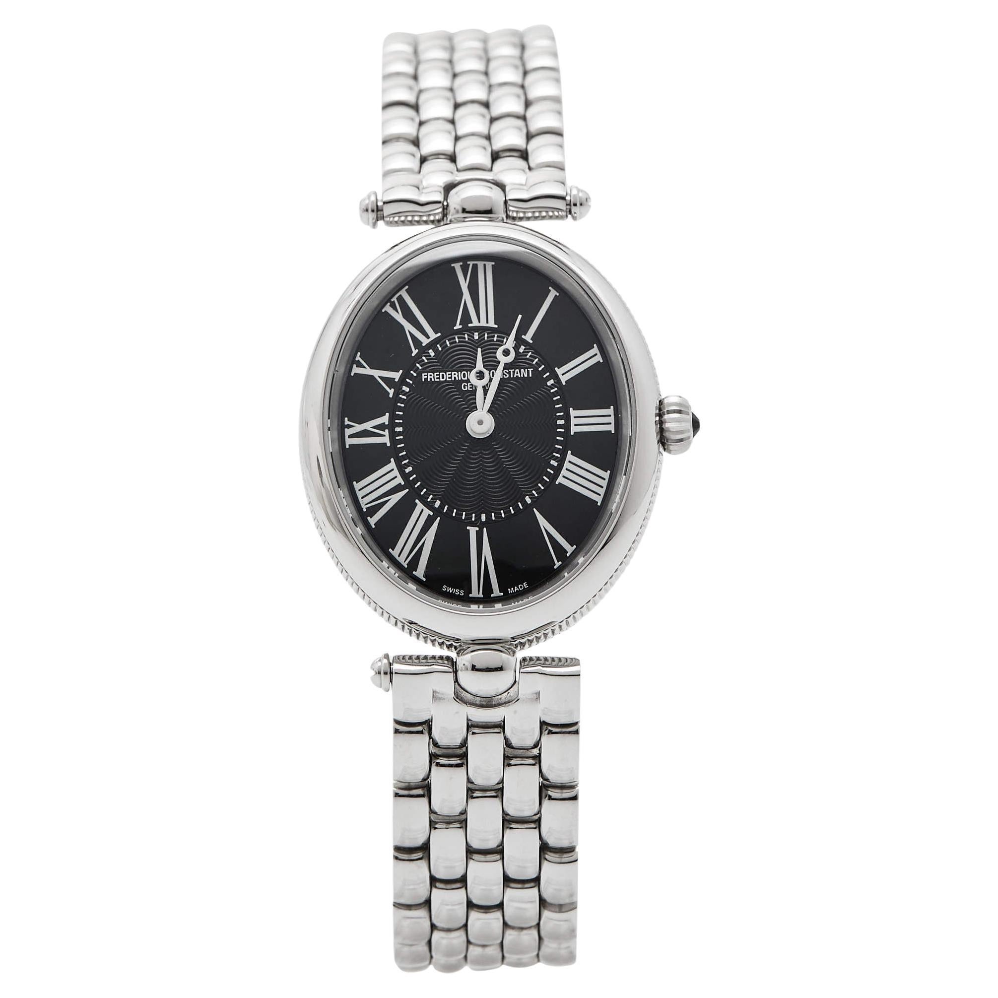 Frederique Constant Stainless Steel Classics Art Deco Women's Wristwatch 25 mm