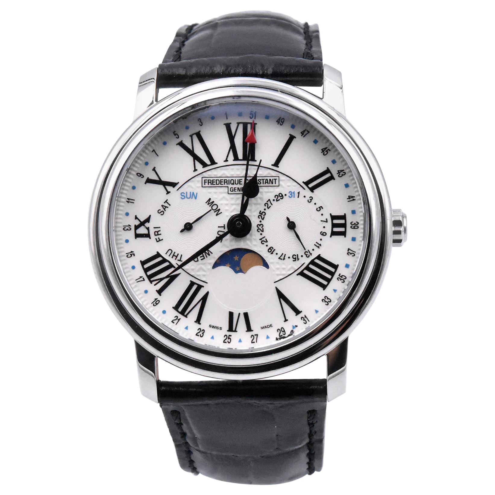 Frederique Constant Stainless Steel Moonphase Calendar Automatic