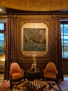 Abyss of Light by Frédérique Domergue - Abstract painting on metal