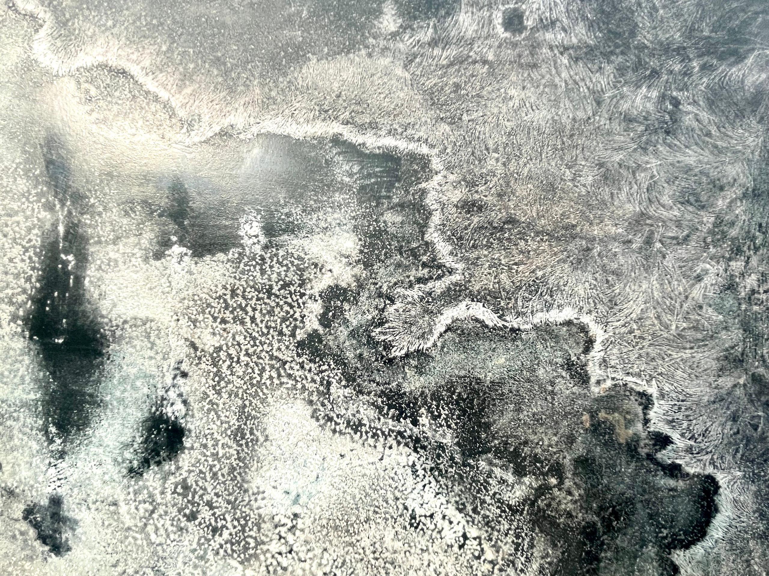 Bronze Sepals by Frédérique Domergue - Contemporary abstract painting, sea, sky im Angebot 6