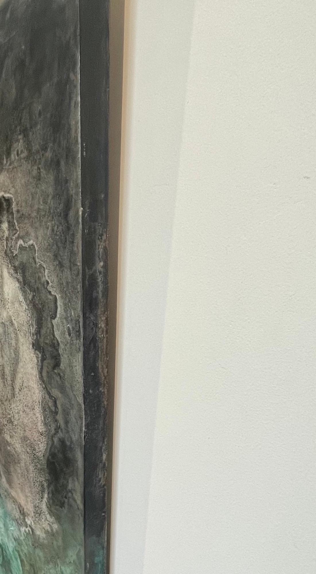 Bronze Sepals by Frédérique Domergue - Contemporary abstract painting, sea, sky im Angebot 7