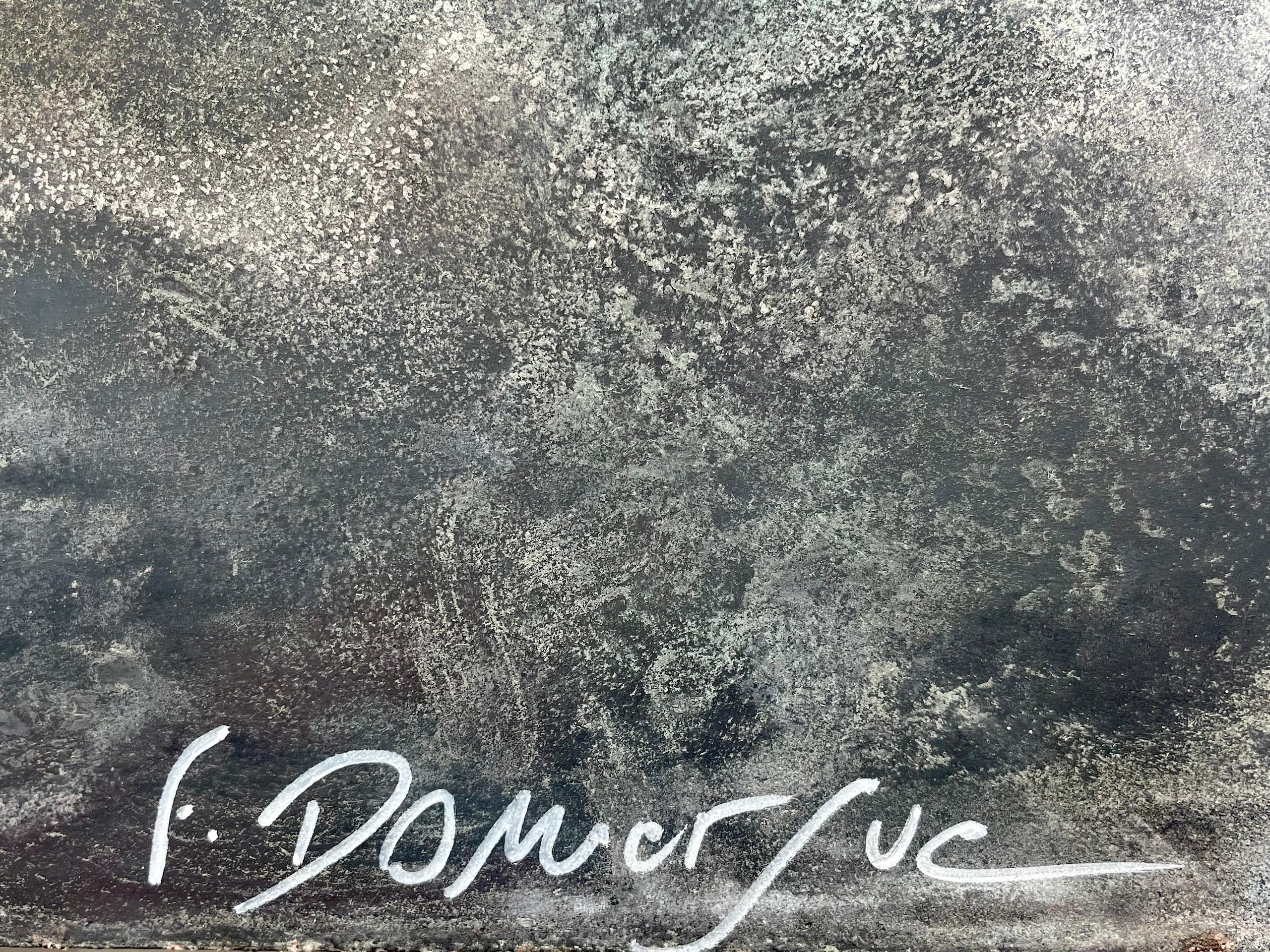 Danza de sombras de Frédérique Domergue - Pintura abstracta contemporánea, mar en venta 9