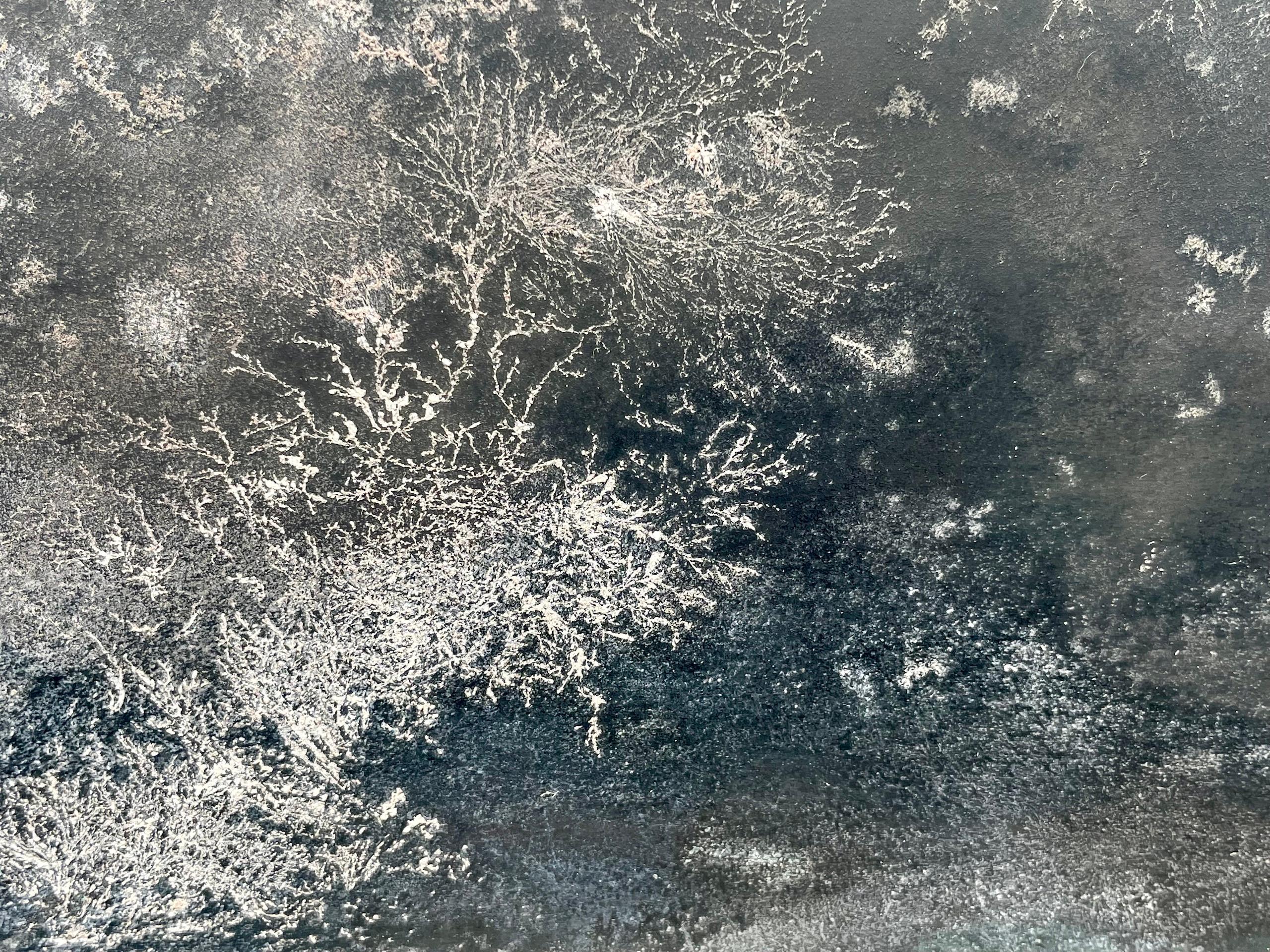 Danza de sombras de Frédérique Domergue - Pintura abstracta contemporánea, mar en venta 6