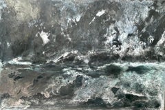 Danza de sombras de Frédérique Domergue - Pintura abstracta contemporánea, mar