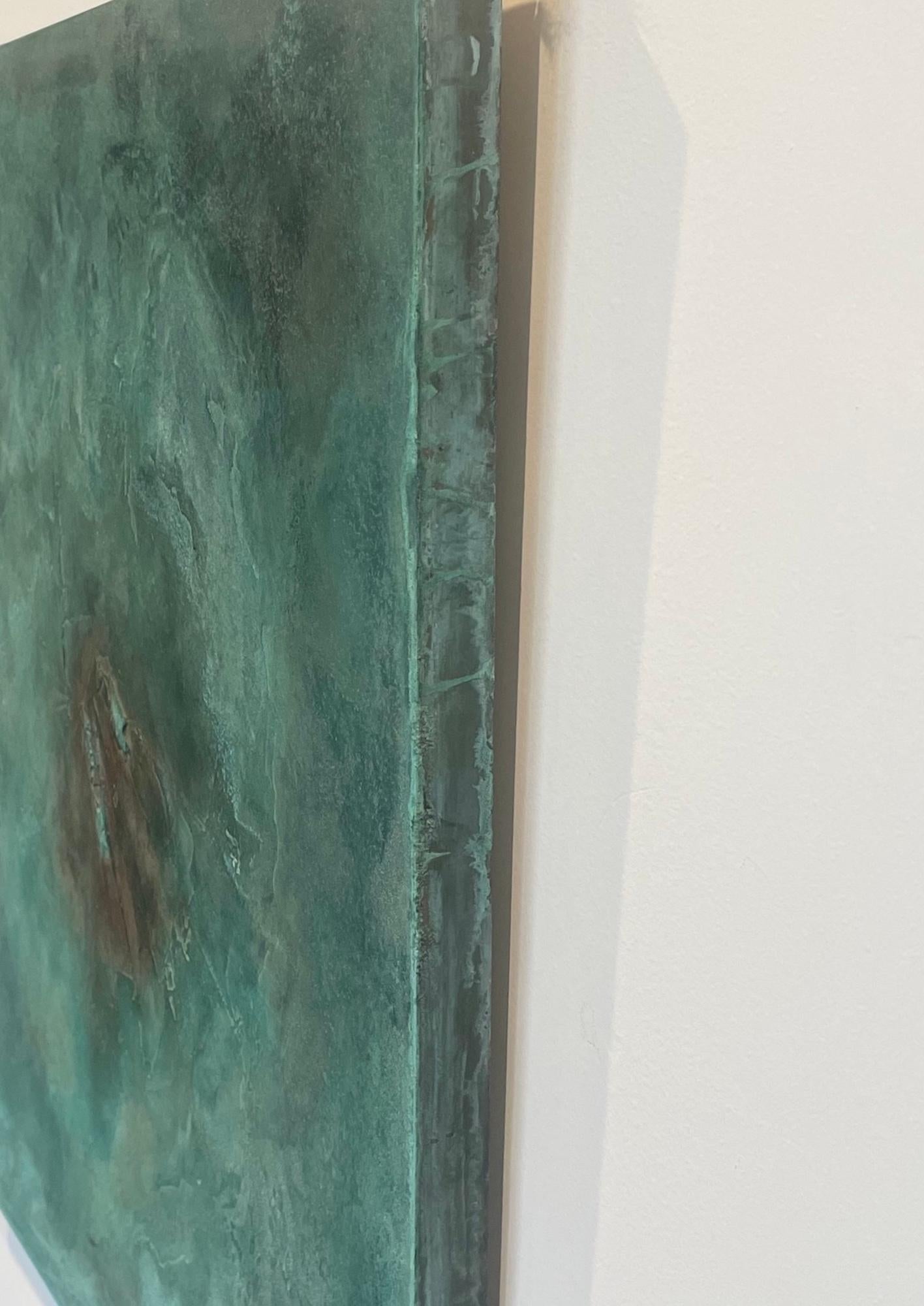 Reflejos de lava by Frédérique Domergue - Pintura abstracta contemporánea, mar en venta 4