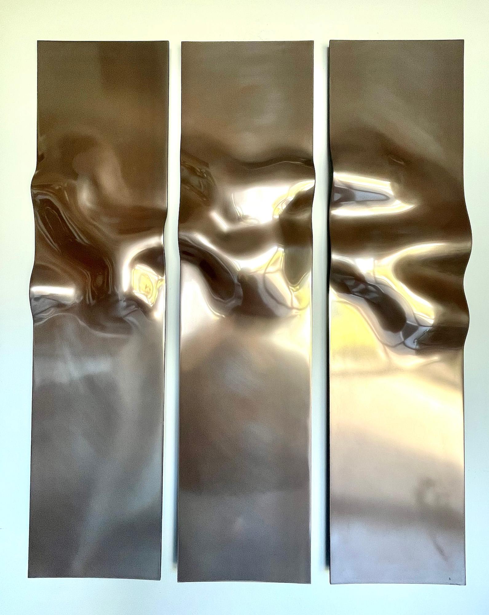 Mond von Frédérique Domergue - Abstraktes Gemälde und Wandskulptur, original im Angebot 4