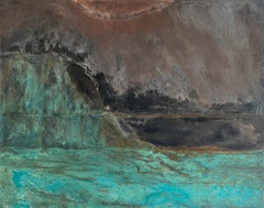 Ocean The Creator II von F. Domergue, 98.4 In Wide Abstrakte Malerei auf Metall