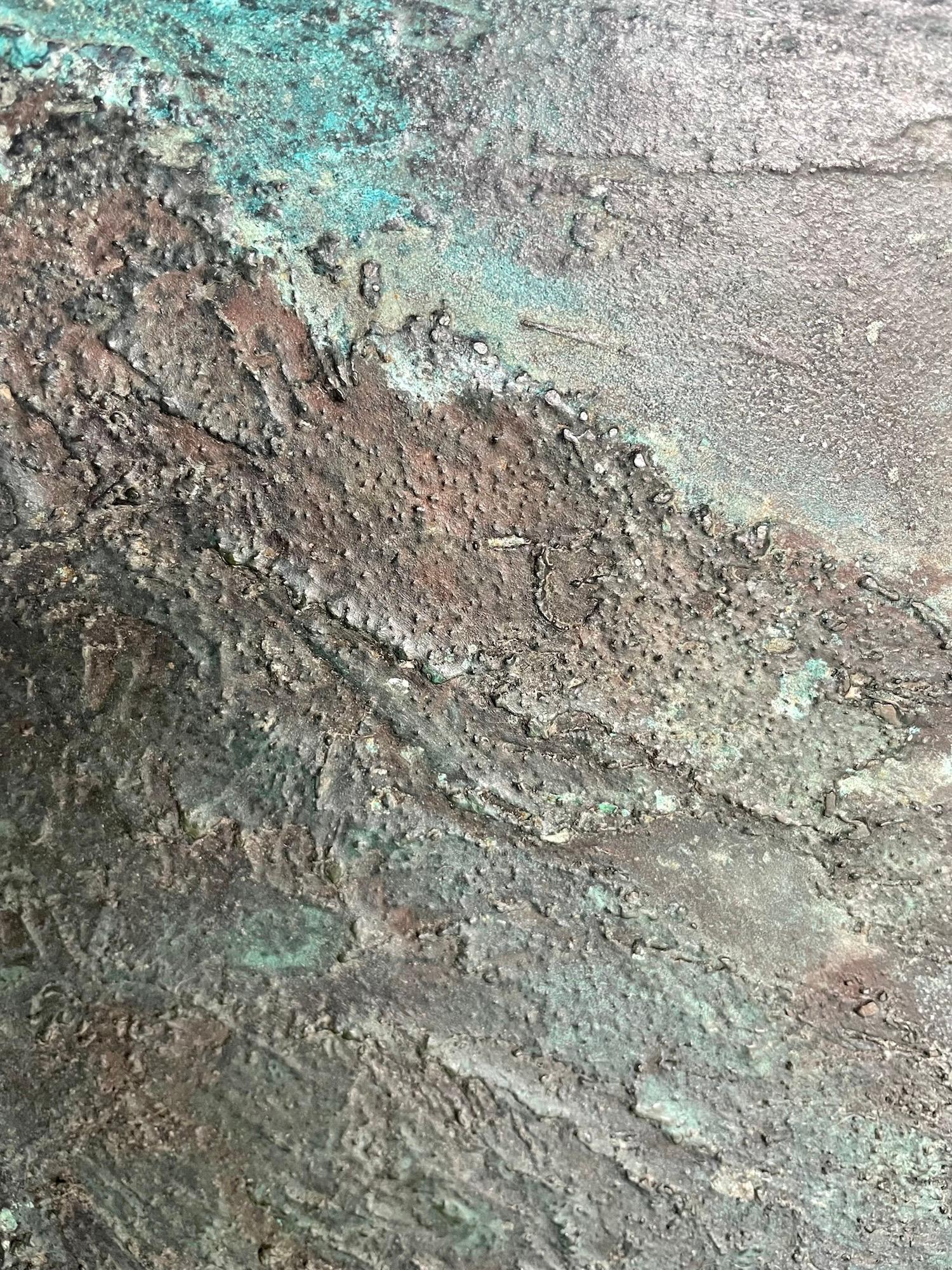 Silent Shores by Frédérique Domergue - Pintura abstracta contemporánea, mar, cielo en venta 7