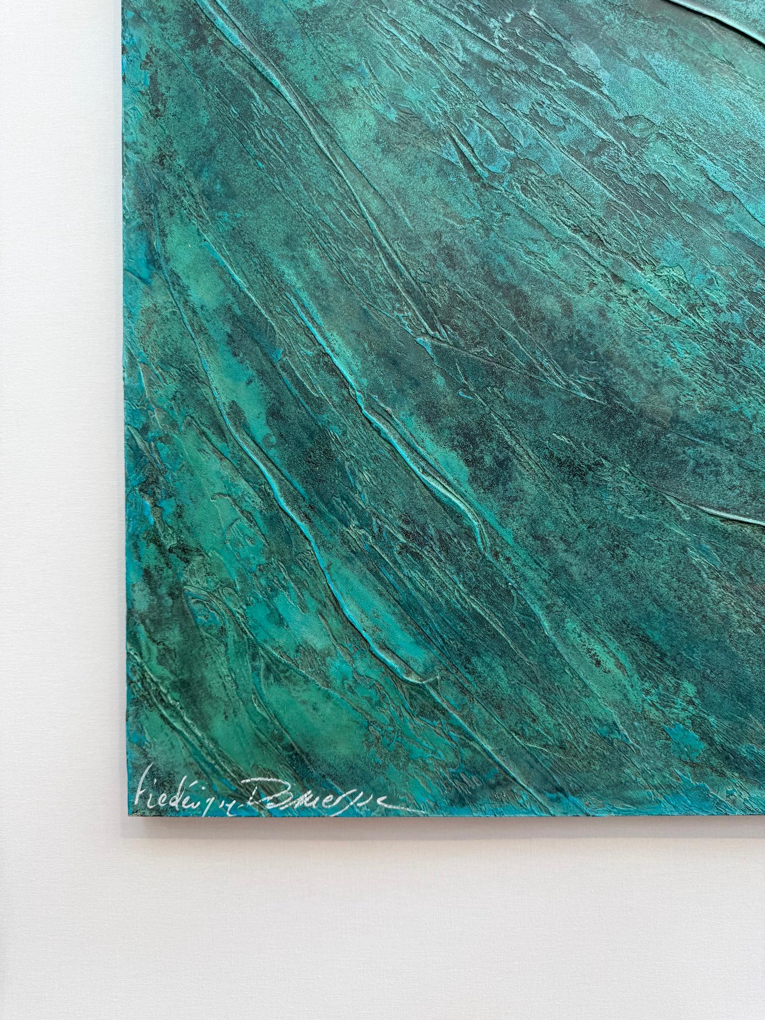 El nacimiento de los mundos silenciosos de Frédérique Domergue - Pintura abstracta, naturaleza en venta 11