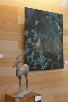 The Emerald Archipelago par Frédérique Domergue - Peinture abstraite contemporaine