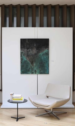 Turbulences de Frédérique Domergue - Peinture abstraite contemporaine, mer, ciel