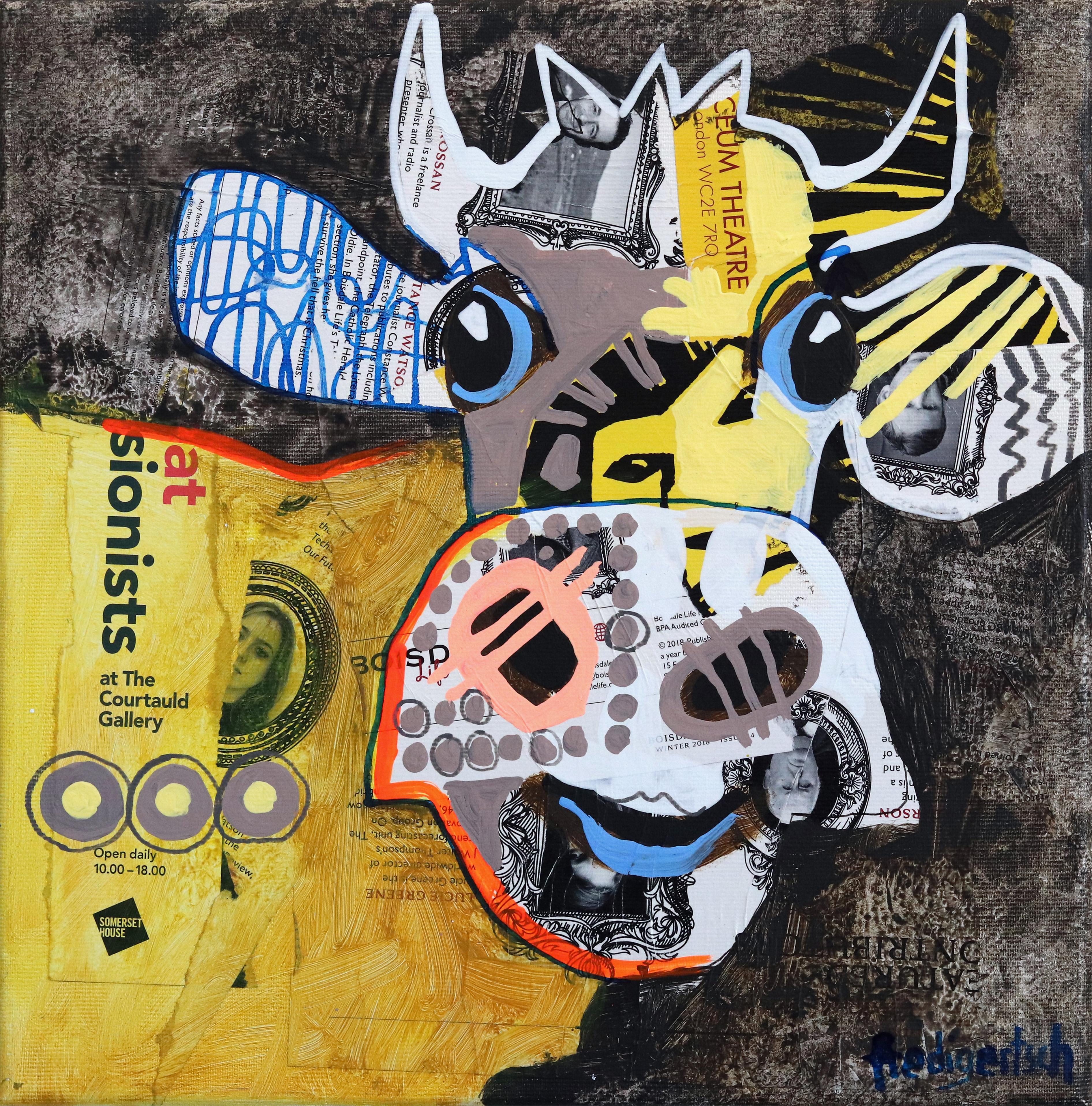 Fredi Gertsch Animal Painting - At The Theatre