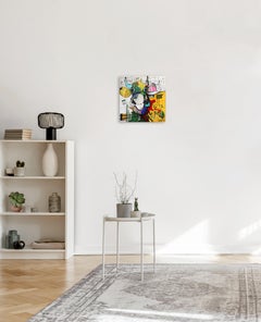 Cutie Callie - Original Colorful Pop Art Happy Cow Painting