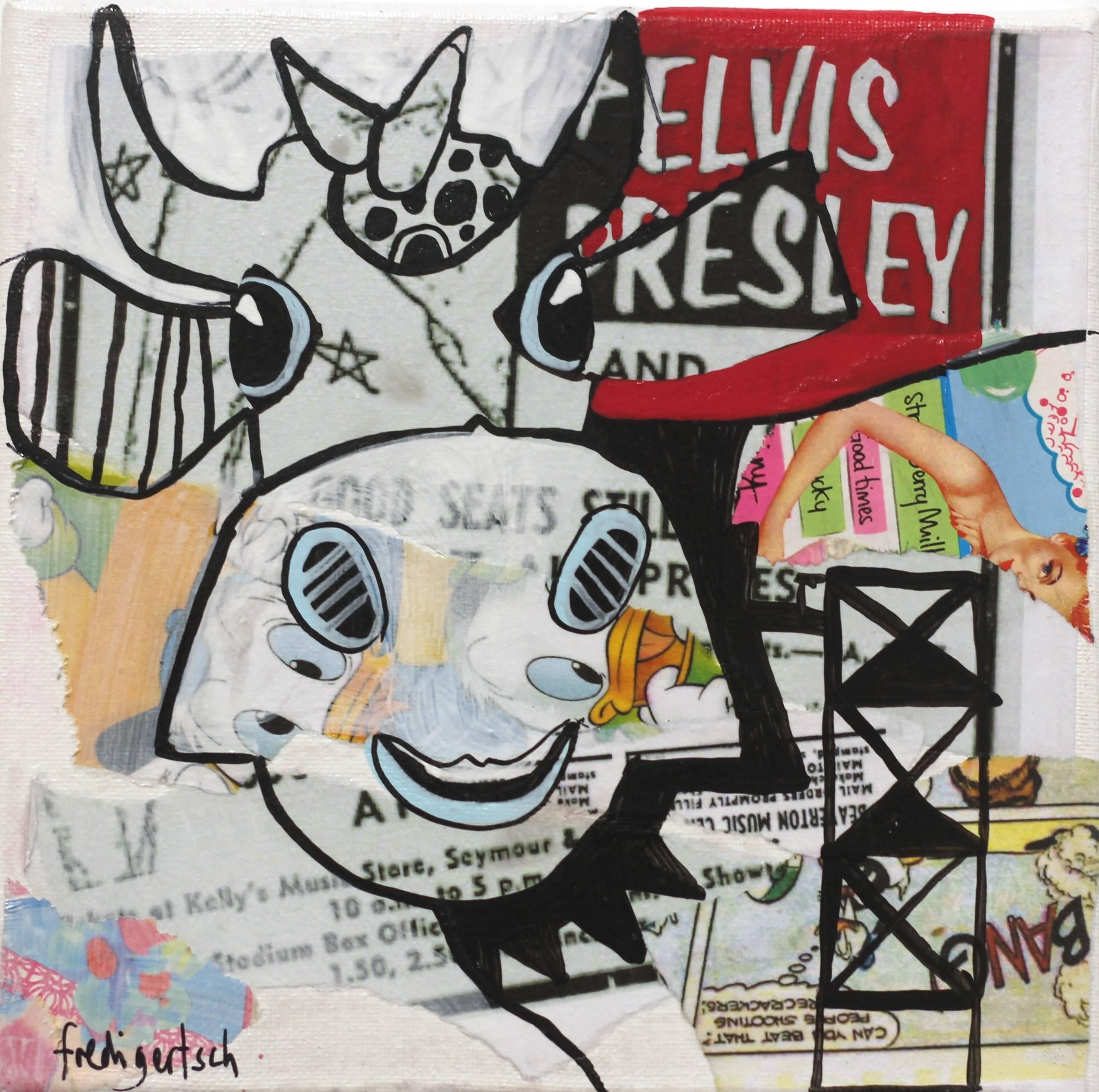 Fredi Gertsch Animal Painting - Elvis Presley
