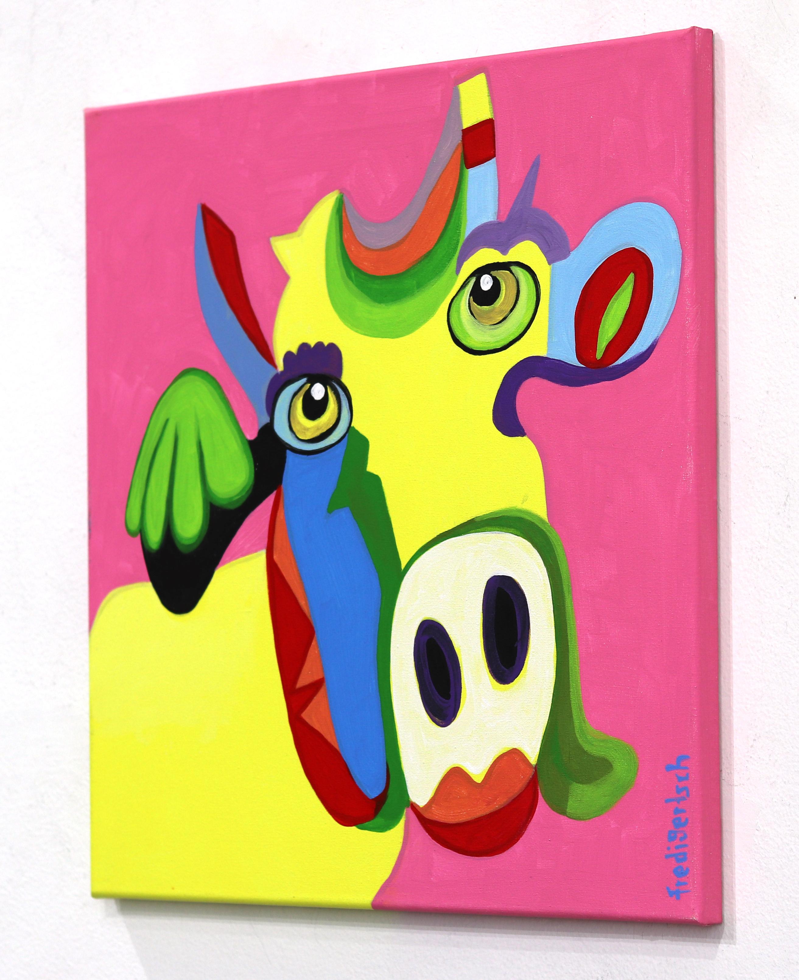 L'artiste suisse Fredi Artistics crée des peintures pop-folk art colorées et vivantes à partir d'un élément inépuisable : la vache Emmentaler. L'humour et l'optimisme sont des traits essentiels de l'artiste : 
