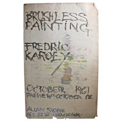 Fredric Karoly Abstract Expressionist 1961 Allan Stone Gallery Poster Drawing