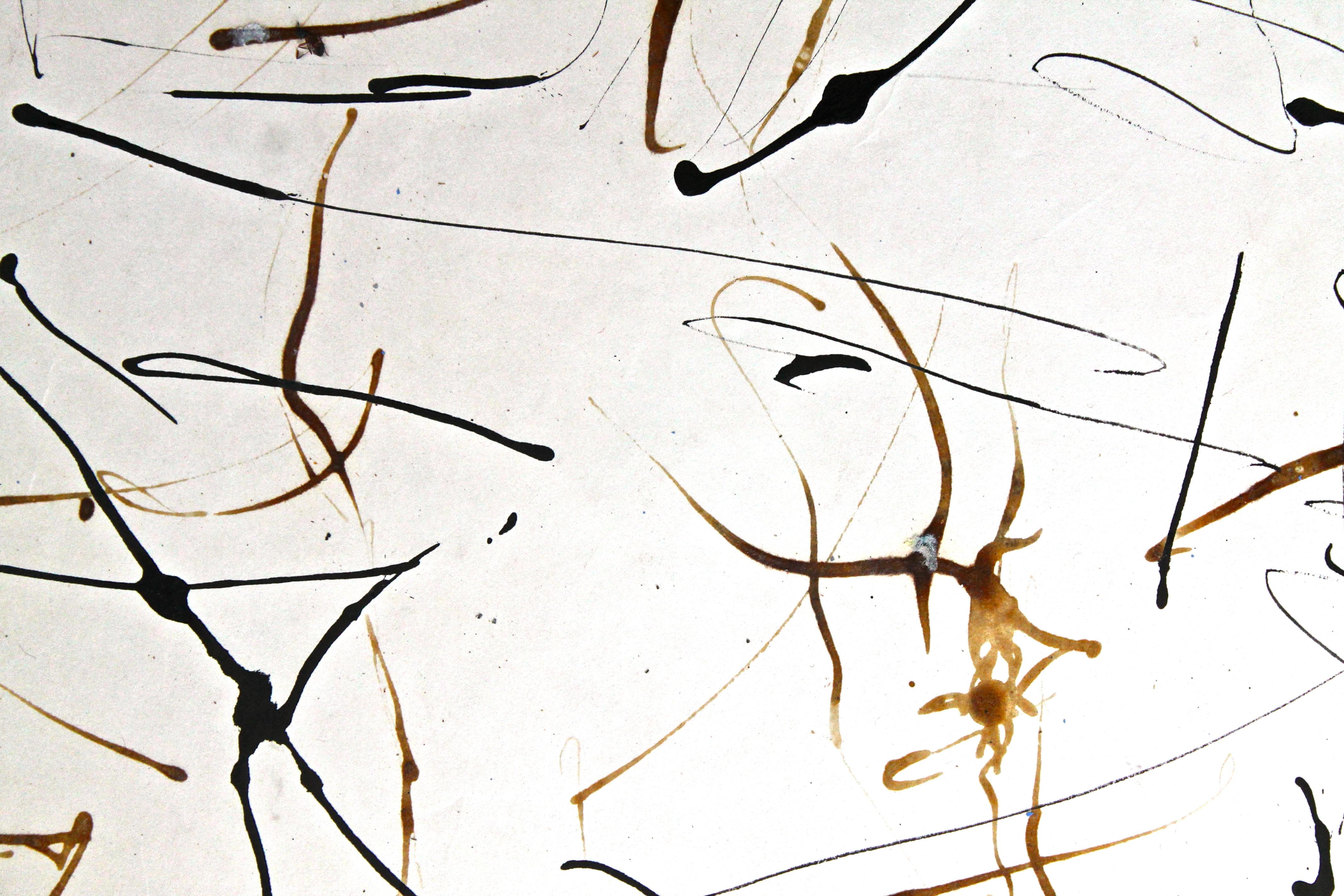 Fredric Karoly Abstract Expressionist Ink/Paper 1960 In Good Condition For Sale In Sharon, CT