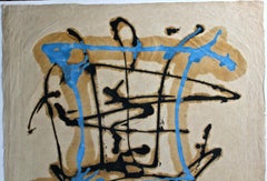 Fredric Karoly Abstract Expressionist Oil/Paper, 1960