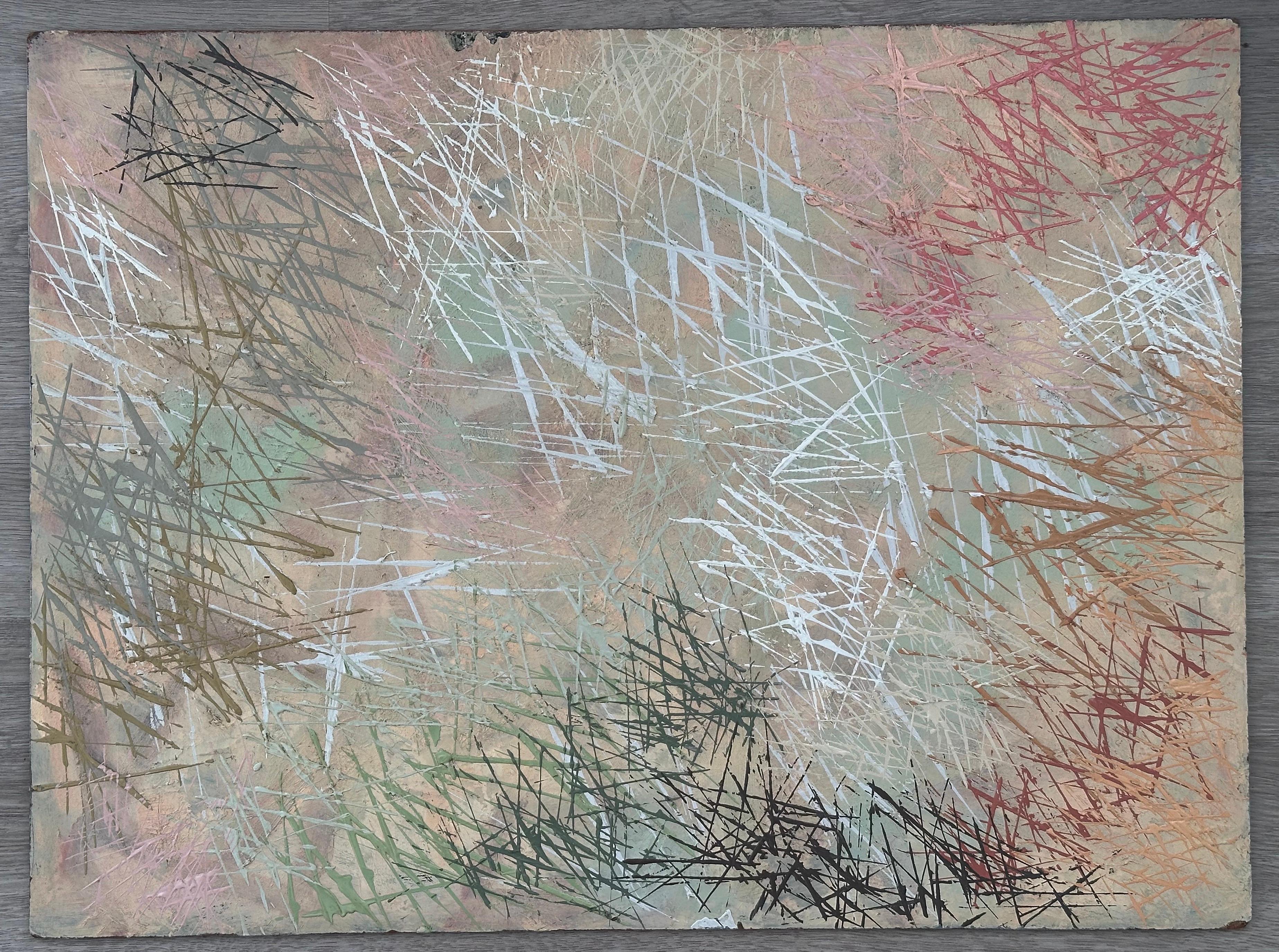 Abstract Painting di Fredric Karoly - Etude III (pittura espressionista astratta)