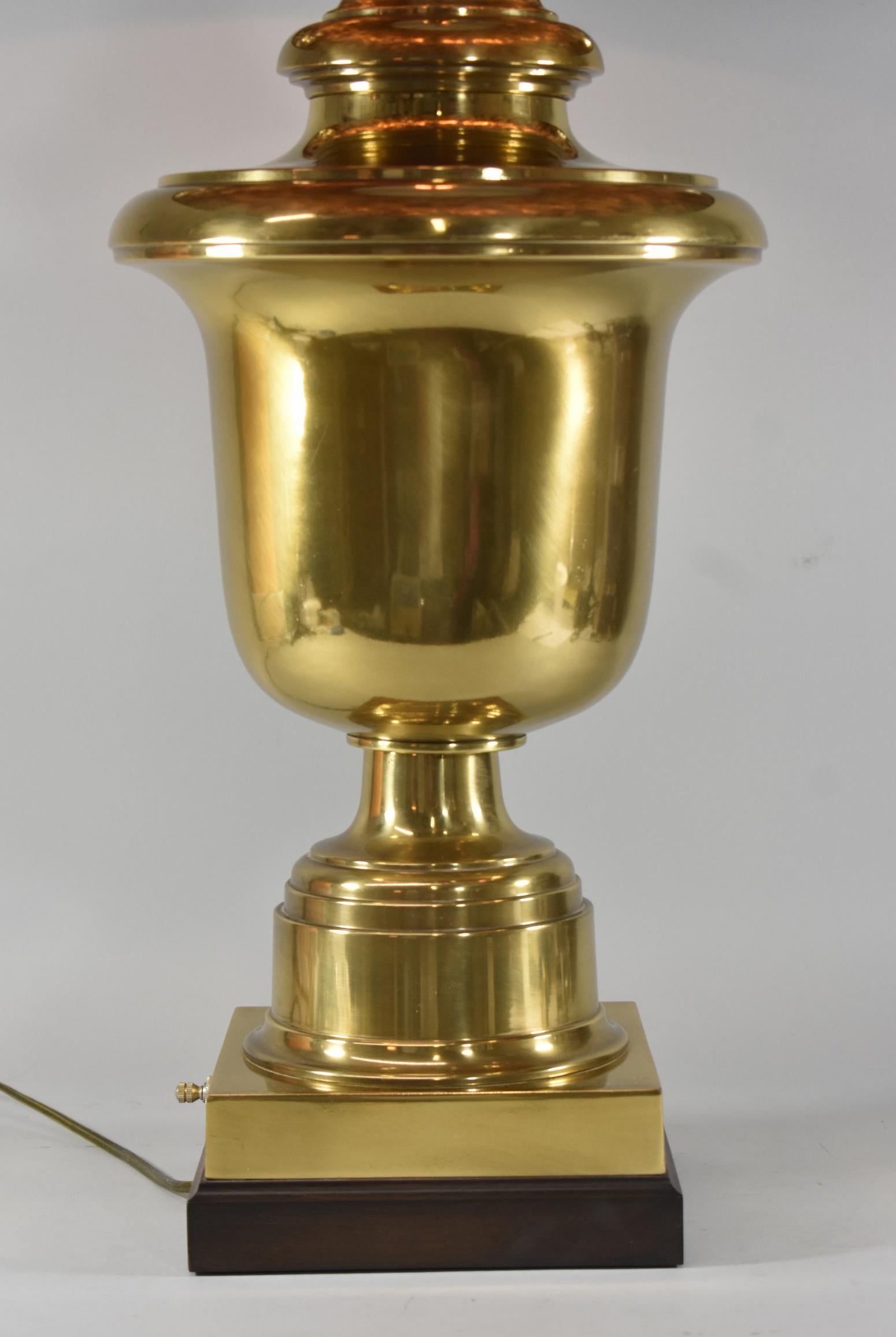 brass urn lamp