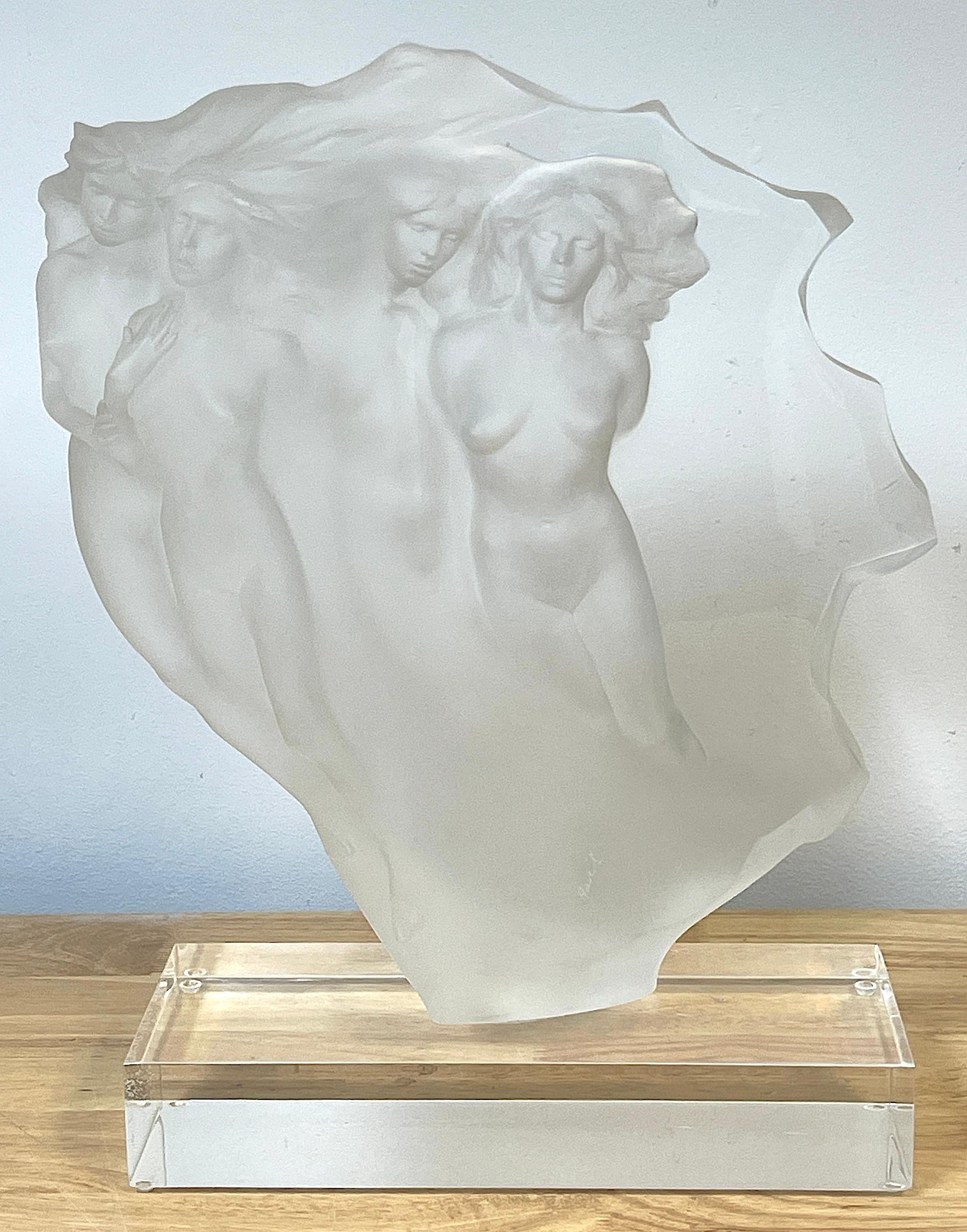 American Fredrick Hart “Light Whispers” Acrylic Sculpture, 1985 For Sale