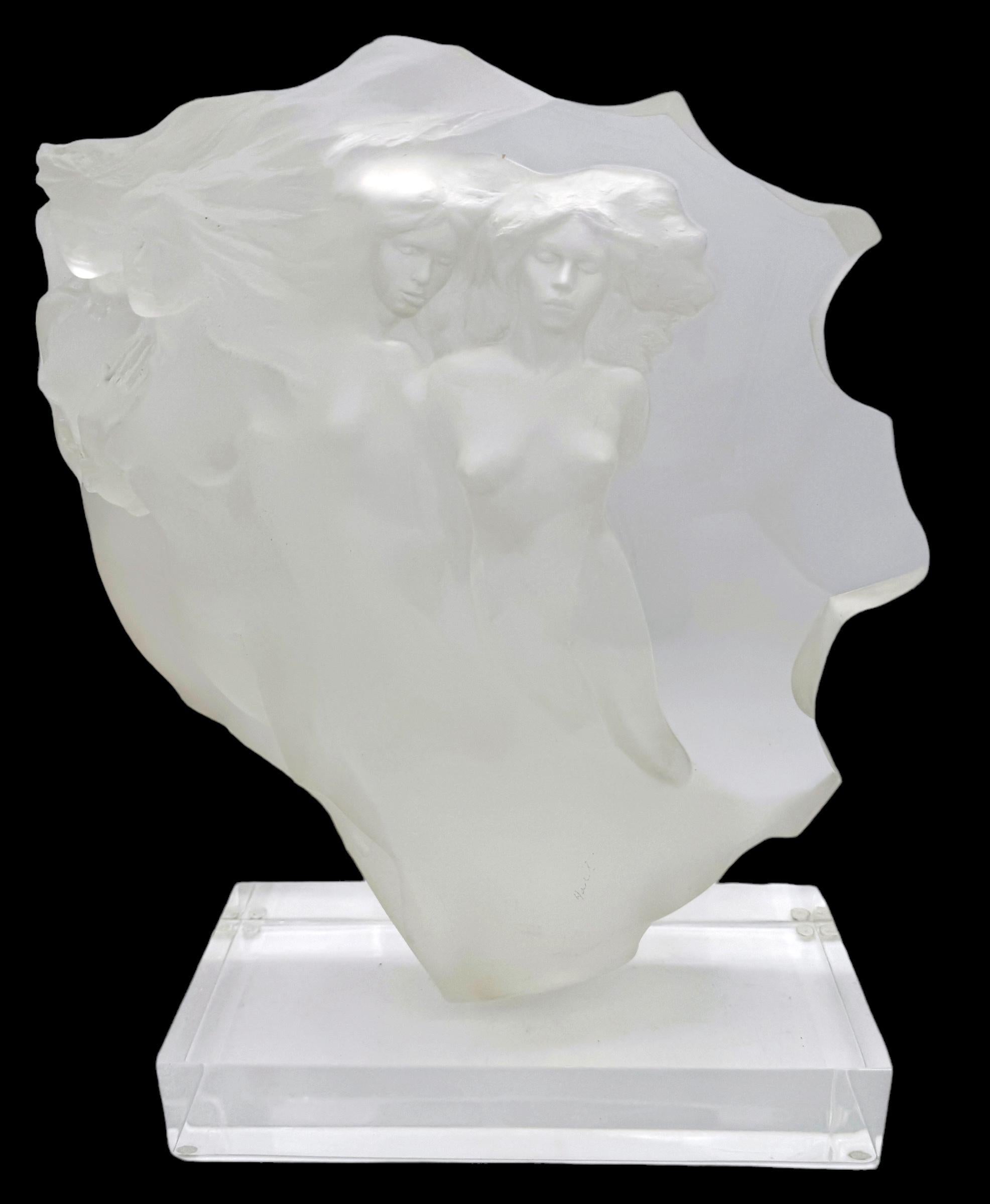 Fredrick Hart “Light Whispers” Acrylic Sculpture, 1985 In Good Condition For Sale In West Palm Beach, FL