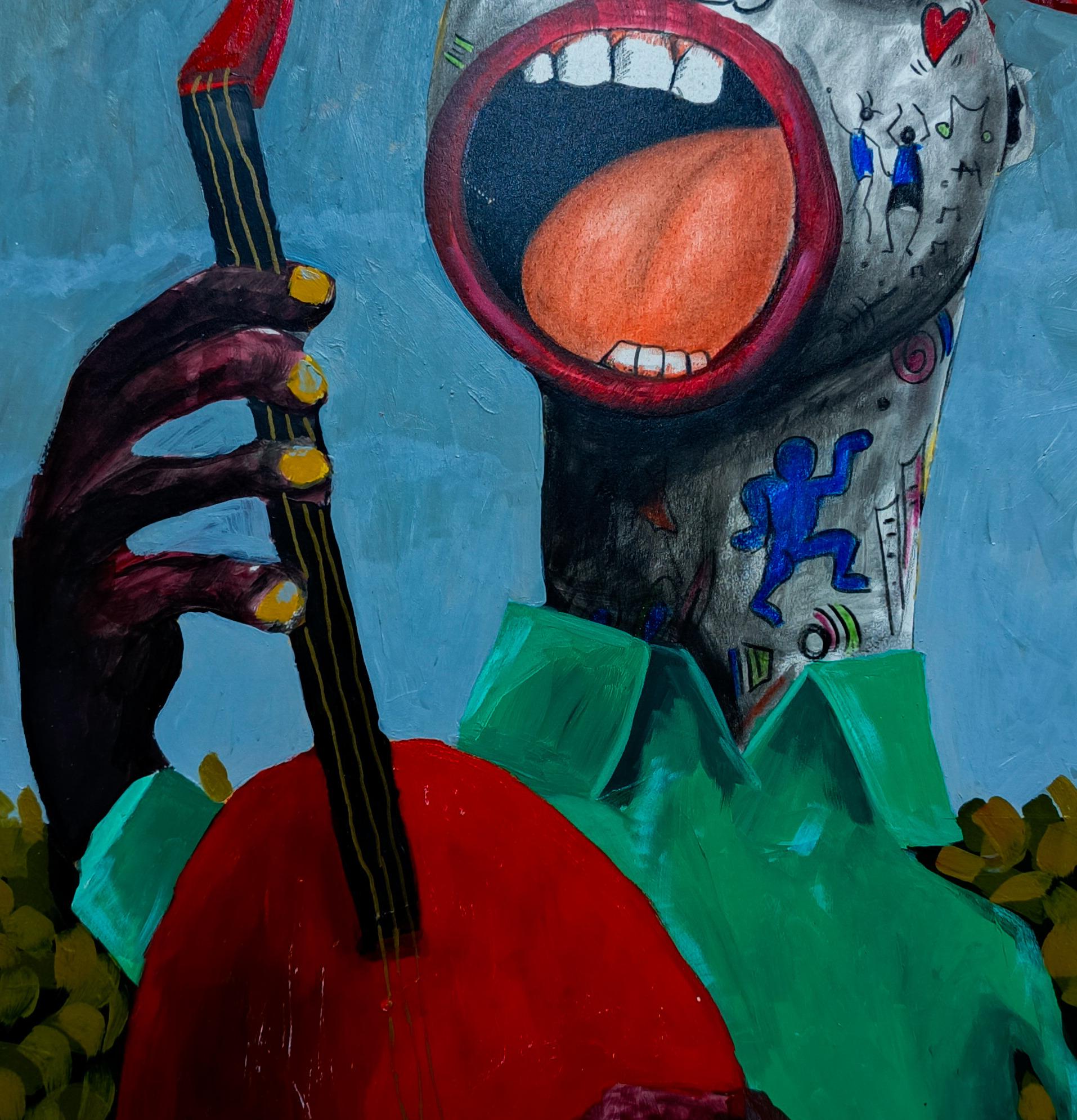 Ritmo de Esperanza -Siglo XXI, Contemporáneo, Neoexpresionismo, Música de Medios Mixtos en venta 1