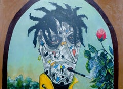 Solitude 2 - 21st Century, Contemporary, Neo-Expressionism, Mixed Media, Africa