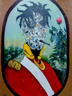 Solitude 2 - 21e siècle, Contemporain, Néo-expressionnisme, Technique mixte, Afrique