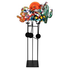 Fredrick Prescott – Cowboys And Indians, 1987 Signed Kinetic Steel Sculpture