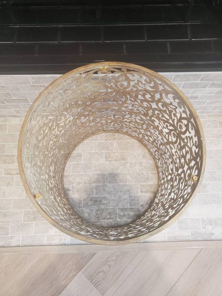 Fredrick Ramond Carabel Six Light Brushed Champagne Lantern at 1stDibs