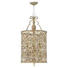 Fredrick Ramond Carabel Six Light Brushed Champagne Lantern