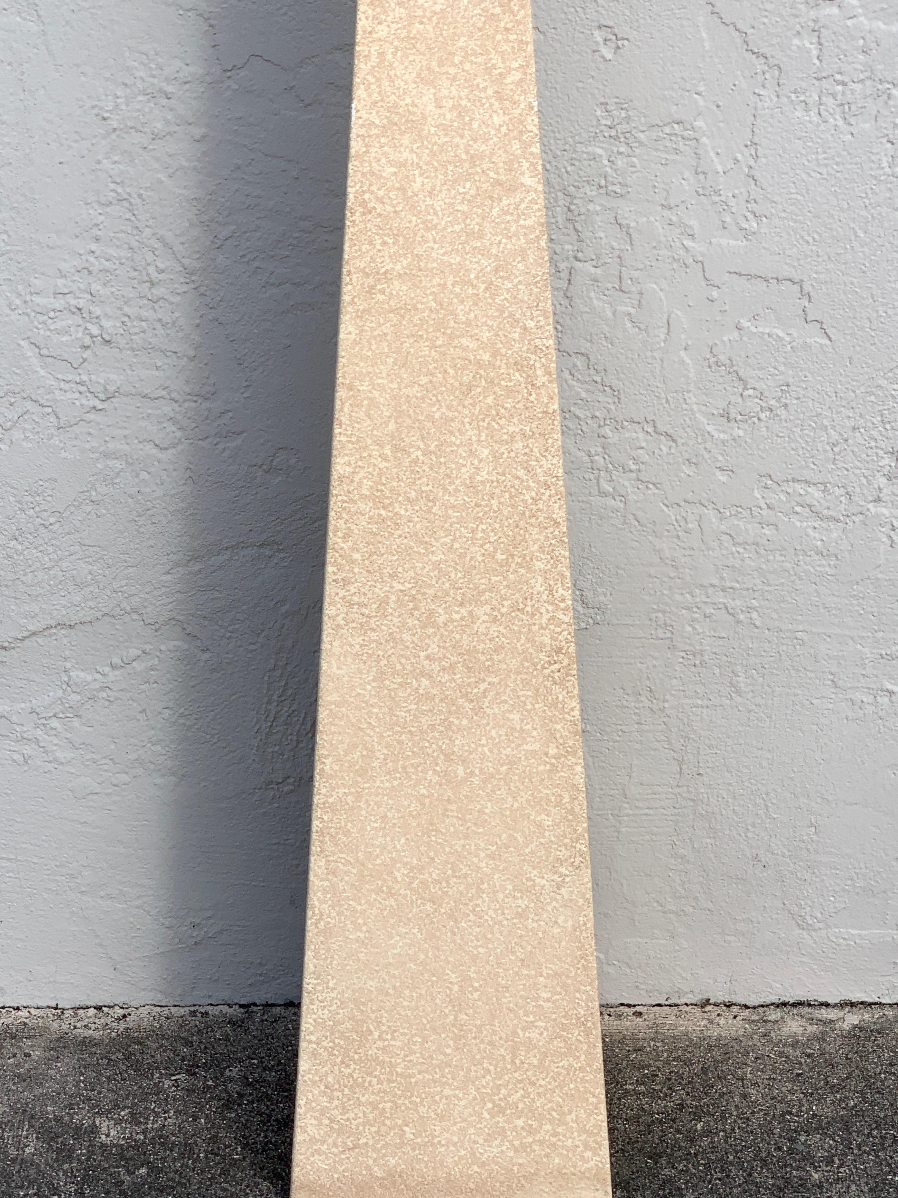 American Fredrick Ramond Parchment Enamel Sculptural Floor Lamp/Torchiere