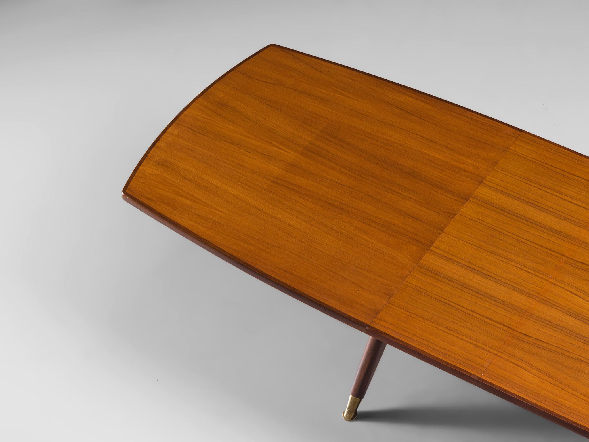 Fredrik A. Kayser 'Captains' Extendable Dining Table in Teak and Mahogany 4