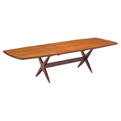 Fredrik A. Kayser 'Captains' Extendable Dining Table in Teak and Mahogany