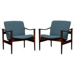 Fredrik A. Kayser Model 711 Rosewood Lounge Chairs